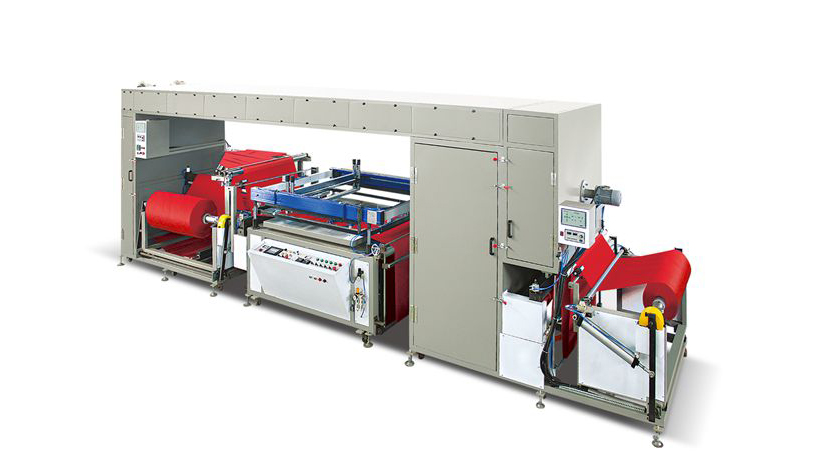 全自動(dòng)無紡布卷對(duì)卷單色絲網(wǎng)印刷機(jī)